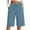 Green, variant on Tqcoqu Women's Denim Bermuda Shorts,Elastic Waist Drawstring Patch Pocket Knee Length Jean Shorts,Baggy Fit Casual Short,Black Women's S-XXL
