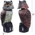 thumbnail image 3 of Owl Decoys to Scare Birds Away with Rotating Head,Natural Enemy Bird Deterrent Realistic Eyes & Waterproof Shape Fake Owl Scarecrow Bird Control$$, 3 of 8