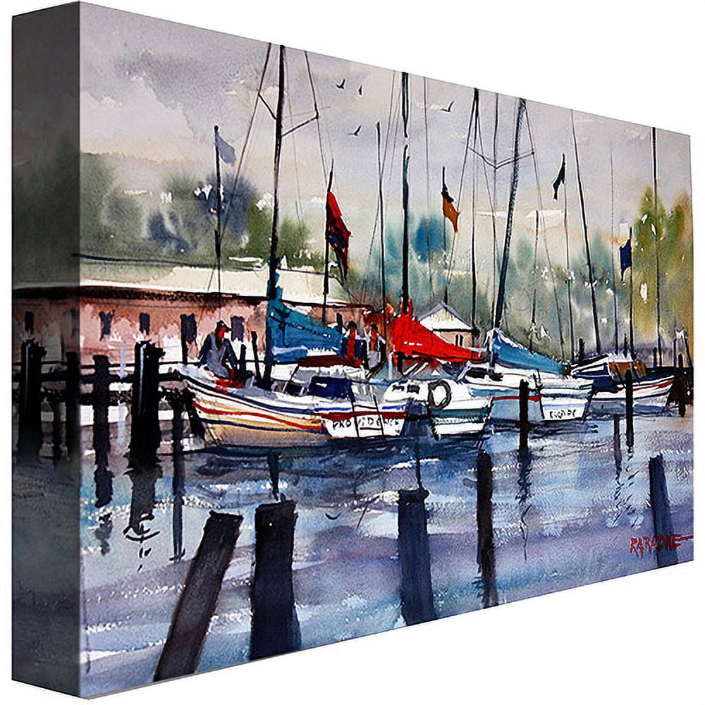 Trademark Art "Menominee Marina" Canvas Art by Ryan Radke