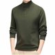 thumbnail image 3 of pstuiky Camisas de manga larga de invierno para hombre, Camisa informal de manga larga con cuello alto y botones de color liso para hombre camisetas de hombre xxl, 3 of 4