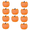 thumbnail image 4 of COMPUKAS 10pcs Orange Pumpkin Wood Slices Blank Cutouts for Crafts Decorations, 4 of 8