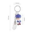 thumbnail image 3 of Badminton Racket Keychain Dark Blue Alloy 1Pcs, 3 of 8