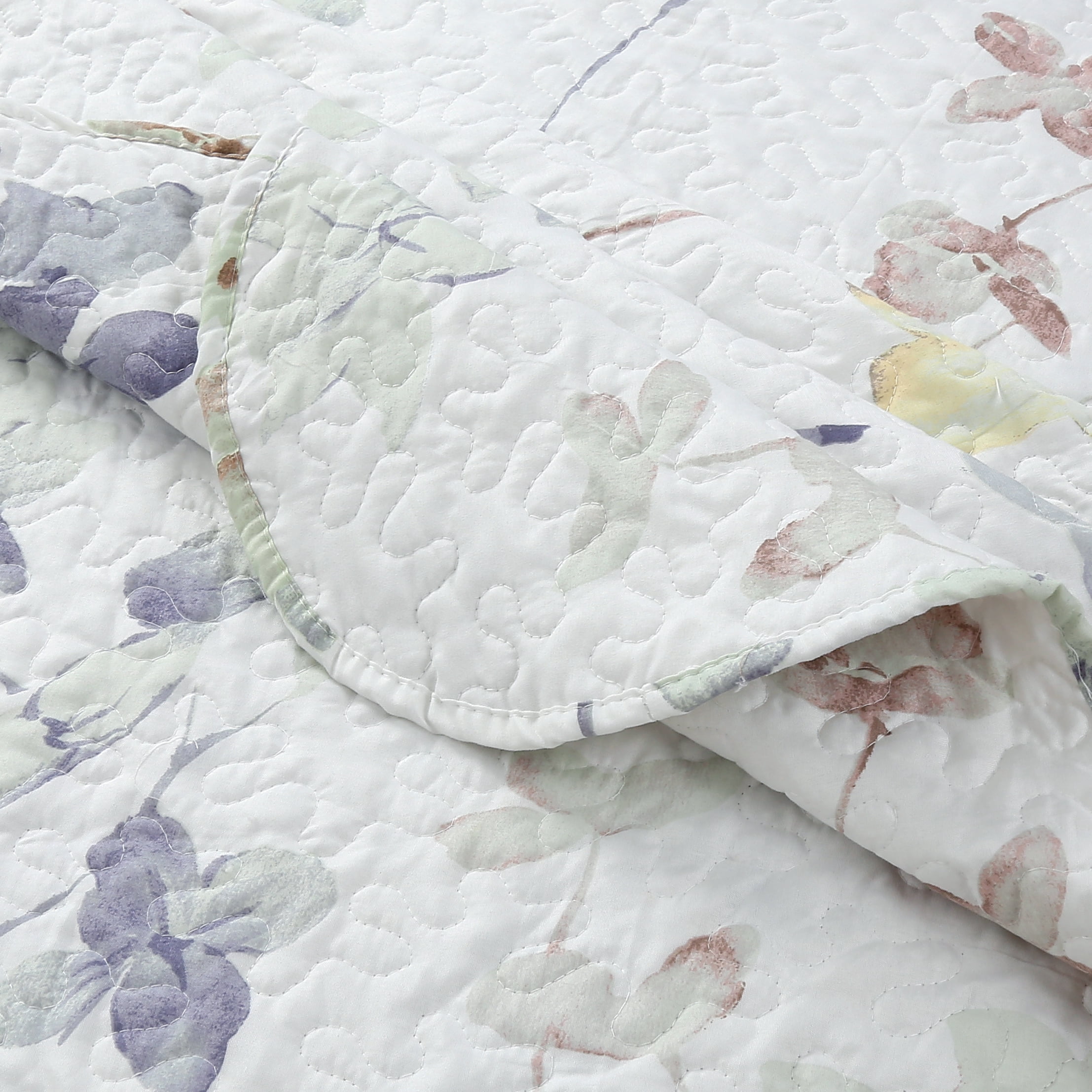 Marina Decoration Rich Printed Stitching Coverlet Bedspread Ultra Soft Summer Bedding Quilt Set with Quilted Sham