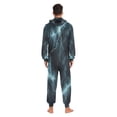thumbnail image 4 of FORMRS Onesies Pajama for Adults Unisex Hoodie Winter Jumpsuit One Piece Sleepwear, Sizes S-2XL, Lightning Pattern, 4 of 7