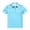 Blue, variant on Yifymode Men's Zipper Collar Short Sleeve Polo Shirt, Classic Fit Soft Fabric for Casual and Sports Wear Black L