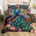 thumbnail image 1 of Juego de Funda Nórdica Peafowl Queen Bedding Sets,Peahen Animales Salvajes Funda de Edredón, 1 of 7
