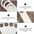 thumbnail image 3 of Shisuyan Unfinished Wood Crafts White Synthetic Material 10Pcs Diy Accessory, 3 of 8