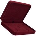 thumbnail image 2 of HAHADAXA Upscale Velvet Jewelry Set Box Bracelet Necklace Rings Gift Display Case Storage - Wine Red, 2 of 5