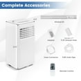 thumbnail image 3 of Giantex Portable Air Conditioner, AC Unit for Room up to 250 Sq. Ft, 8000 BTU, Works as Dehumidifier, Fan & Cooler & w/Sleep Mode, 24H Timer & Window Kit, 3 of 8