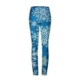 thumbnail image 5 of Wowomen's High Waist Seamless Leggings Polka Dots Striped Plaid Graphic Print Gym Yoga Pants Slim Full Length Trousers, 5 of 6