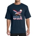 thumbnail image 2 of HAOMEILI Patriotic USA Bald Eagle American Flag Graphic T-Shirt, 2 of 6