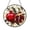 Acrylic 3.5 Inch, variant on Stained Glass Pomegranate Window Decor, Symbolic Fruit Suncatcher for Kitchen and Dining Spaces