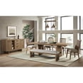 thumbnail image 3 of Pemberly Row 64" Transitional Wood Backless Bench in Oak Finish, 3 of 3