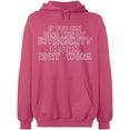 thumbnail image 2 of OXI Hoodie Sweatshirt - If You Can Read This, Basic Casual Hoodie for Men's and Women Fleece Hoodie Long Sleeve - Safety Pink Small, 2 of 3