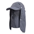 thumbnail image 1 of Baseball Cap Summer Outdoor Sun Hat Protection Bucket Boonie Cap Solid Adjustable Fishing Hat, 1 of 3