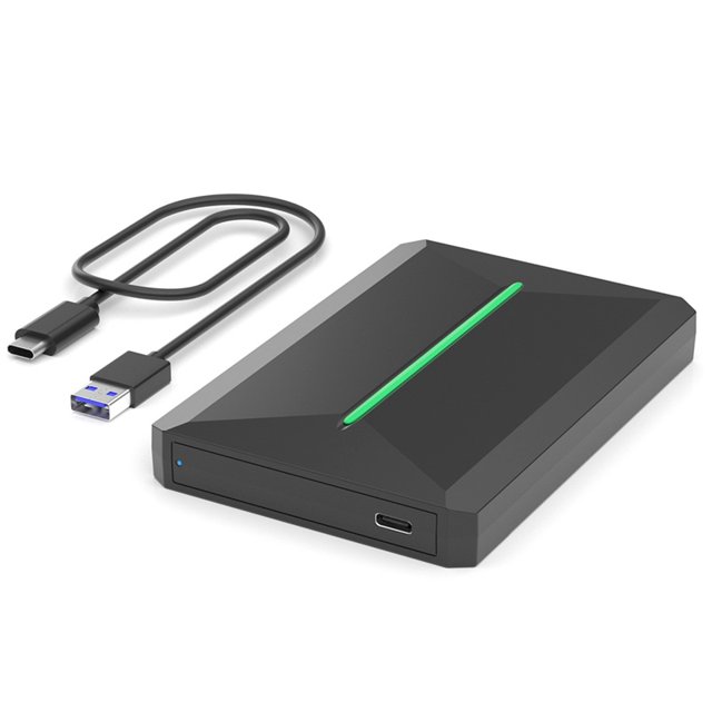 Estuche para SSD SATA USB3.1 de 2,5 Pulgadas Estuche para SSD/HDD Externo para Computadora Portátil para / OS/Linux