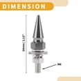 thumbnail image 4 of Tornillos de matrícula universales para motocicleta M6 de Unique Bargains 54mm Kit de tornos de matrícula antirrobo de aleación de aluminio tono titanio 4 Pcs, 4 of 6