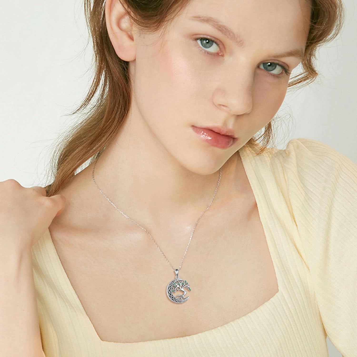 Urn Necklace 925 Sterling Silver Butterfly/Tree of Life/Highland Cow Urn Necklace for Ashes Cremation Jewelry for Women