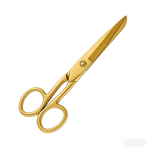 MultiBey 7 Inch Gold Scissors Heavy Duty - Premium Electroplated Stainless Steel Shears for Fabric, Sewing, Crafts, Office & Paper Cutting