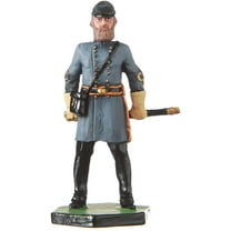 danila-souvenirs Tin Soldier US Civil war Confederates General Stonewall Jackson Hand Painted Metal Sculpture Miniature Figurine 54mm #5.54