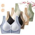 thumbnail image 2 of Graddi Wireless Frontsnap Bra, Cumuul/Solymall/Sherum/Olygee Front Snap Breathable Push up Bra for Elderly Women Seniors, 2 of 2
