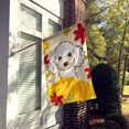 thumbnail image 2 of Caroline's Treasures BB2063CHF White Poodle Thanksgiving Flag Canvas House Size , Large, multicolor, 2 of 4