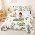 thumbnail image 3 of Castle Fairy Dragon Letter E Full Size Comforter Sets 3 Pieces for Children,Kawaii Rainbow Animal Bedding Sets for Kids, 3 of 6