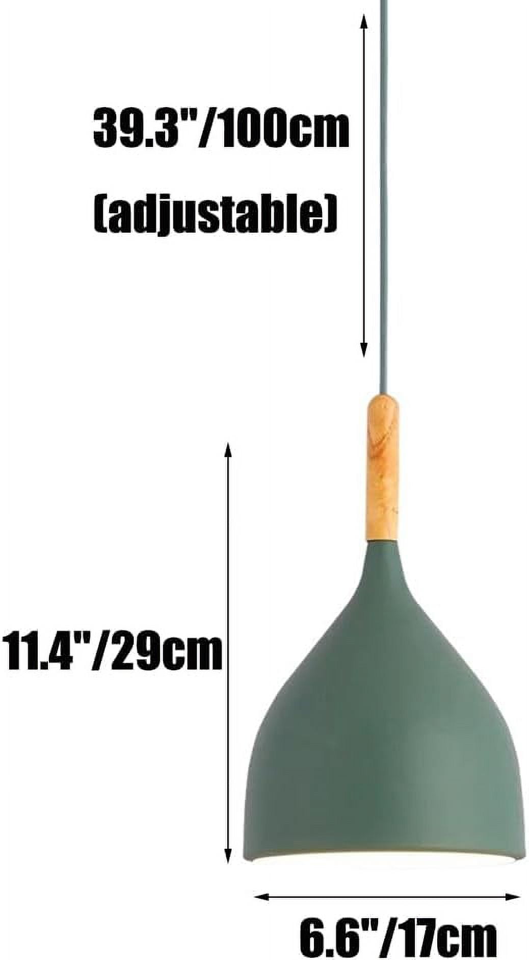Minimalism Vintage Pendant Lighting for Kitchen Island, Simple Colorful Metal Pendant Light for Dining Room, Rustic Pendant Lamp, Retro Farmhouse Pendant Light Fixture for Kitchen Sink