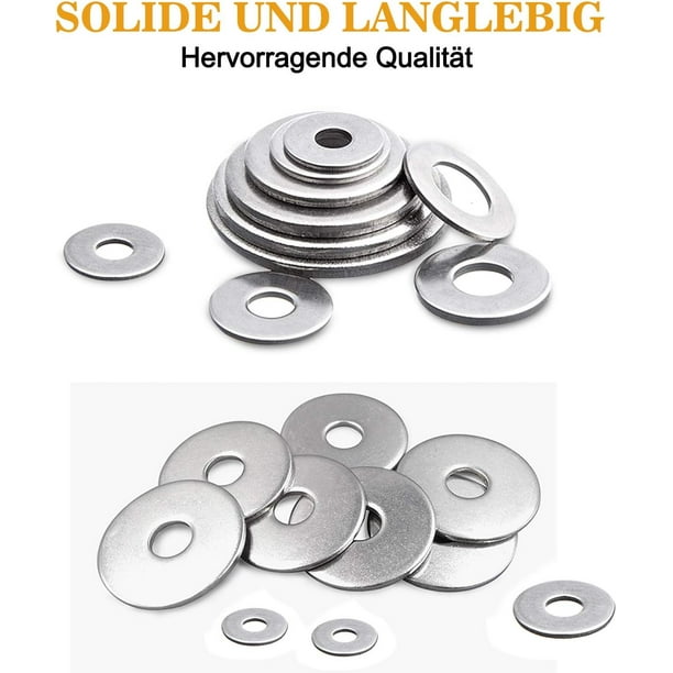 Surtido De Arandelas Juntas, 10 / 50pcs M2.5 M3 M4 M5 M6 M8 M10 M12 M14