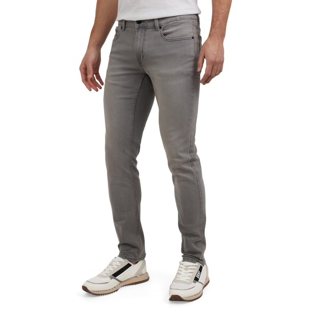 Vaqueros DKNY Premium Soft Stretch Skinny Fit para hombre, color gris