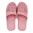 thumbnail image 3 of LAVRA Women's Slip on Mule Jelly Black Slide Sandals with Flower Decal, 3 of 4