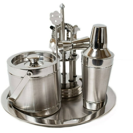 Birdrock Home 8pc Stainless Steel Bar Tool Set With Shaker Ice Birdrock Home 8pc Stainless Steel Bar Tool Set With Shaker Ice Bucket And Tray