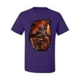 thumbnail image 2 of Wild Bobby, Enraged Angry Flying Dragon, Pop Culture, Men Graphic Tees, Purple, Medium, 2 of 3