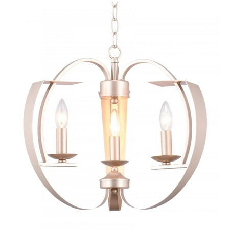 

3 Light Chandelier with Pewter finish