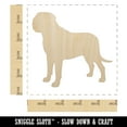 thumbnail image 2 of English Mastiff Dog Solid Wood Shape Unfinished Piece Cutout Craft DIY Projects - 4.70 Inch Size - 1/4 Inch Thick, 2 of 7
