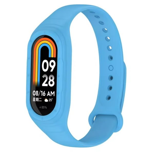 Correa de Silicona Deportiva Impermeable para Xiaomi Mi Band 9/8 con Case