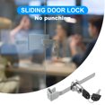 thumbnail image 6 of Uxcell Sliding Glass Door Lock, 6 Pcs Keyed Alike Showcase Lock No Drill Glass Door Lock Large Size, Silver Tone, 6 of 6