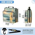 thumbnail image 3 of Surf Collage (2) Printed Zipper Binder with Handle&Shoulder Strap 2 inch 3 Ring 500+300 Sheet Capacity File Folder Organizer, 3 of 8