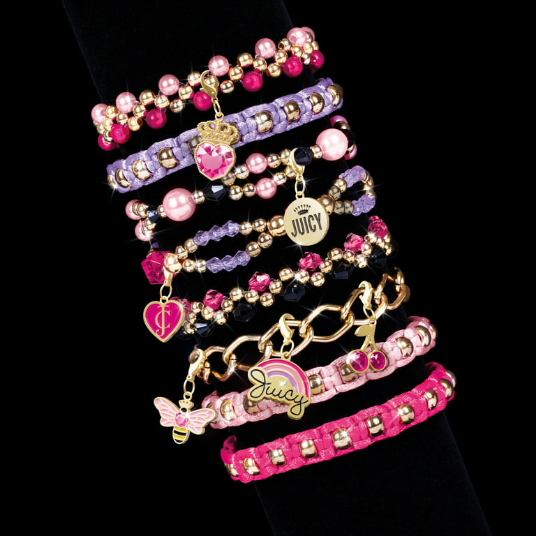 Juicy Couture: Glamour Box DIY Jewelry Kit - Create 8 Unique Charm  Bracelets, 379 Pieces in Pink Storage Box, 6 Juicy Charms, Tweens & Girls,  Ages 8+ 