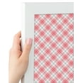 thumbnail image 4 of PinPix ArtToFrames 14x11 Custom Cork Bulletin Board Argyle Light Pink   Poster Board Has a Fabric Style Canvas Finish, Framed in Satin White Frame (PinPix-649), 4 of 6