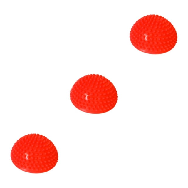 Bolas de yoga semicirculares Sonducket flexibles y seguras para masaje y equilibrio rojo brillante