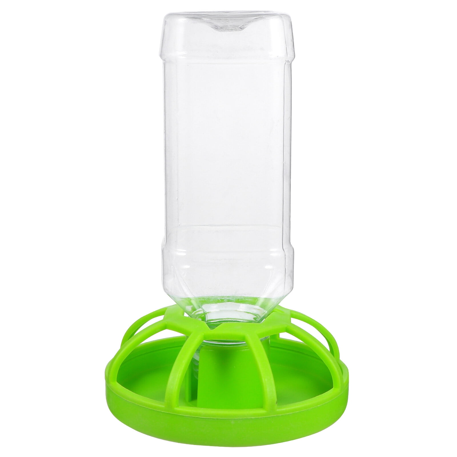 KONTONTY Automatic Indoor Water Feeder for Pets 1 Piece Green Plastic Dish Easy to Use and Refill