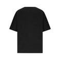 thumbnail image 6 of Aoiroe Women Cotton Linen V Neck Short Sleeve Tunic,Work Blouses for Women Soft Fashion Cotton Blouses Y2k Tops Workout Gym Shirts Loose Fit Casual V-Neck Tops Lounge Tops for Women Black XL, 6 of 8