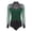 Dark Green, variant on Womens Sheer Mesh Rhinestones Gymnastics Leotard Long Sleeve Ballet Dance Bodysuit Stage Dancewear Navy Blue XXL