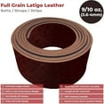 thumbnail image 2 of ELW 9-10 oz. 3.6-4mm Chestnut Straps, Belts, Strips 3.5"x72" 8.9x283cm - Belt Grade Latigo Leather for Cowhide Heavy DIY Craft - Pet Collars, Blanks, Accessory, Jewelry, Key Chains, 2 of 9