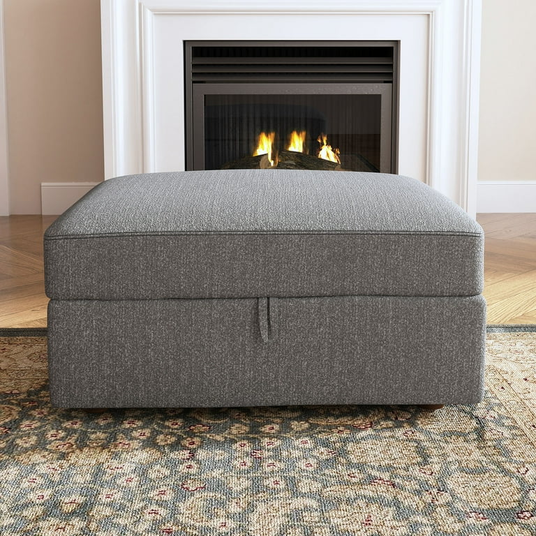 Storage ottoman with seat back deals