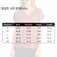 thumbnail image 3 of Lumtrix Womens Henley Sweaters Casual Cap Sleeve Tops Summer Business Work Loose Fitted Shirts Khaki S, 3 of 5