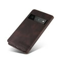 thumbnail image 5 of Dteck for Google Pixel 6 Case 6.4 inch, PU Leather Flip Wallet Case with 2 Cart Slots and Kickstand for Google Pixel 6 2021, Brown, 5 of 14