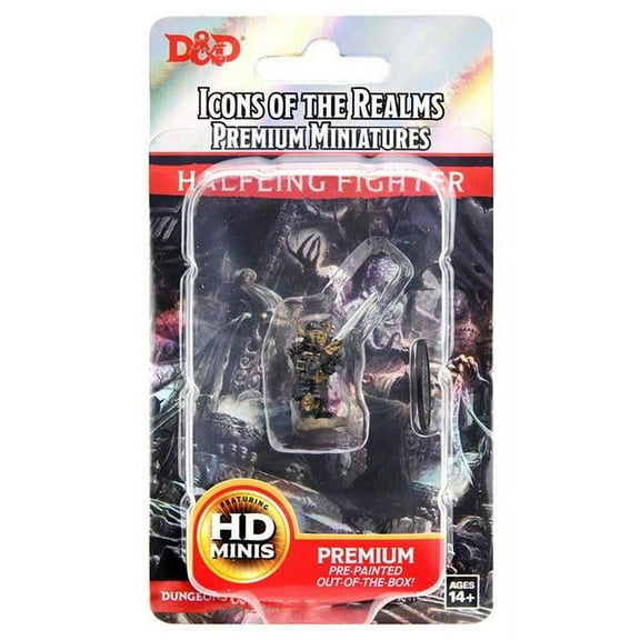 WizKids WZK93047 Dungeons & Dragons IR Prem Halfling Fighter Male Miniature Game