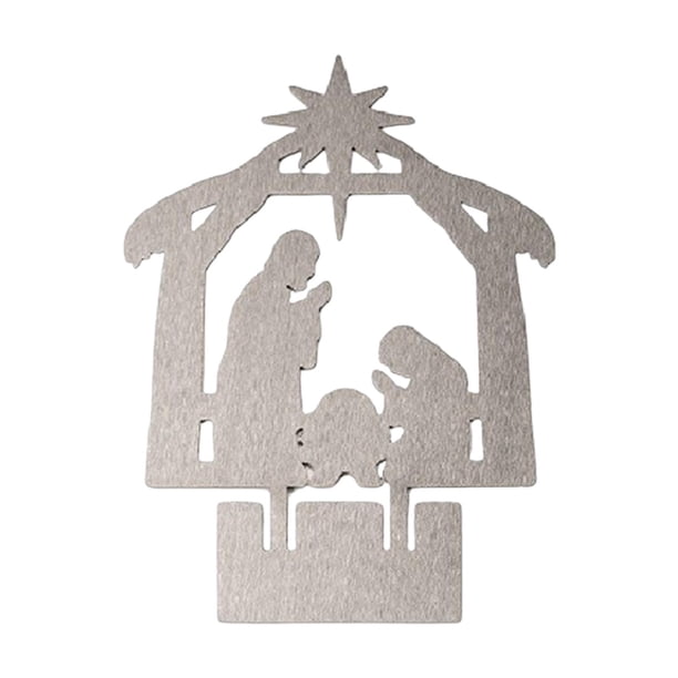 Adorno del nacimiento de Jesús, estatua de la Sagrada Familia, decoración de escritorio, decoración de la capilla del hogar Estilo Argenta C